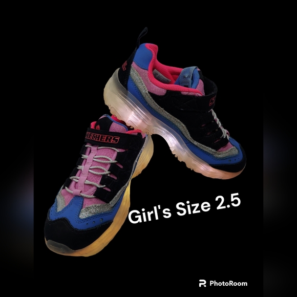 Skechers Other - Skechers Ice Light Sneakers Girl's Size 2 1/2